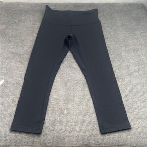 lululemon athletica Black Capris with High Waist